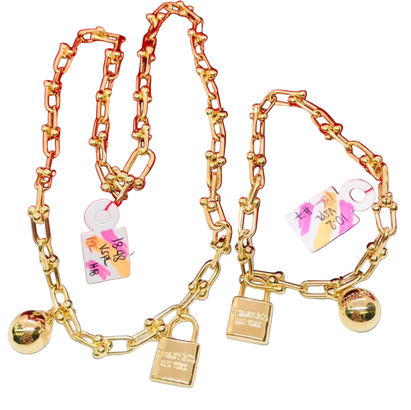 18K Guldhalsband & armband – Låt Lyxen Tala