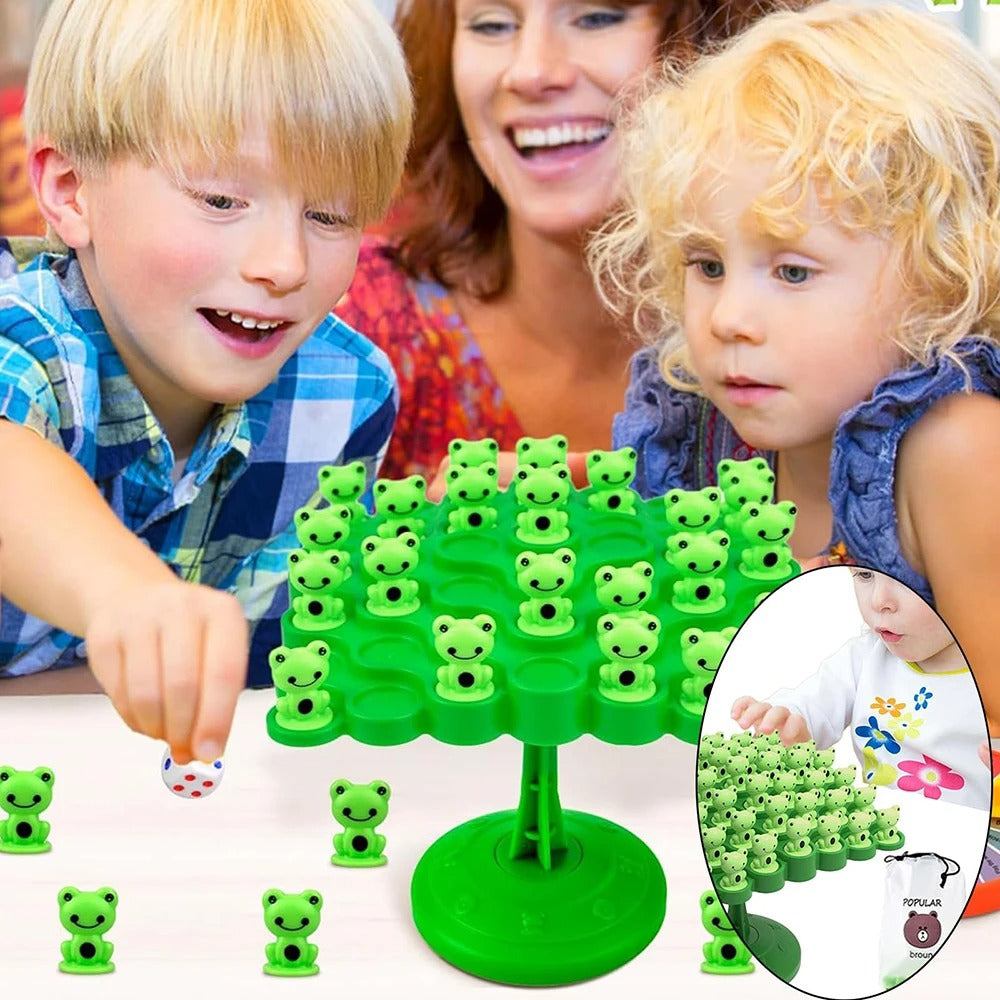 Fun Frog Balance Tree Children Montessori Math Toys Balancing Board Game